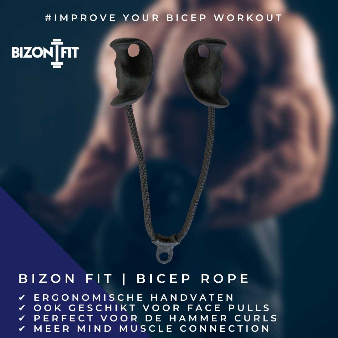 bicep rope Bicep Hammer Rope/touw | Bicep oefening | Bizon Fit Bizon Fit